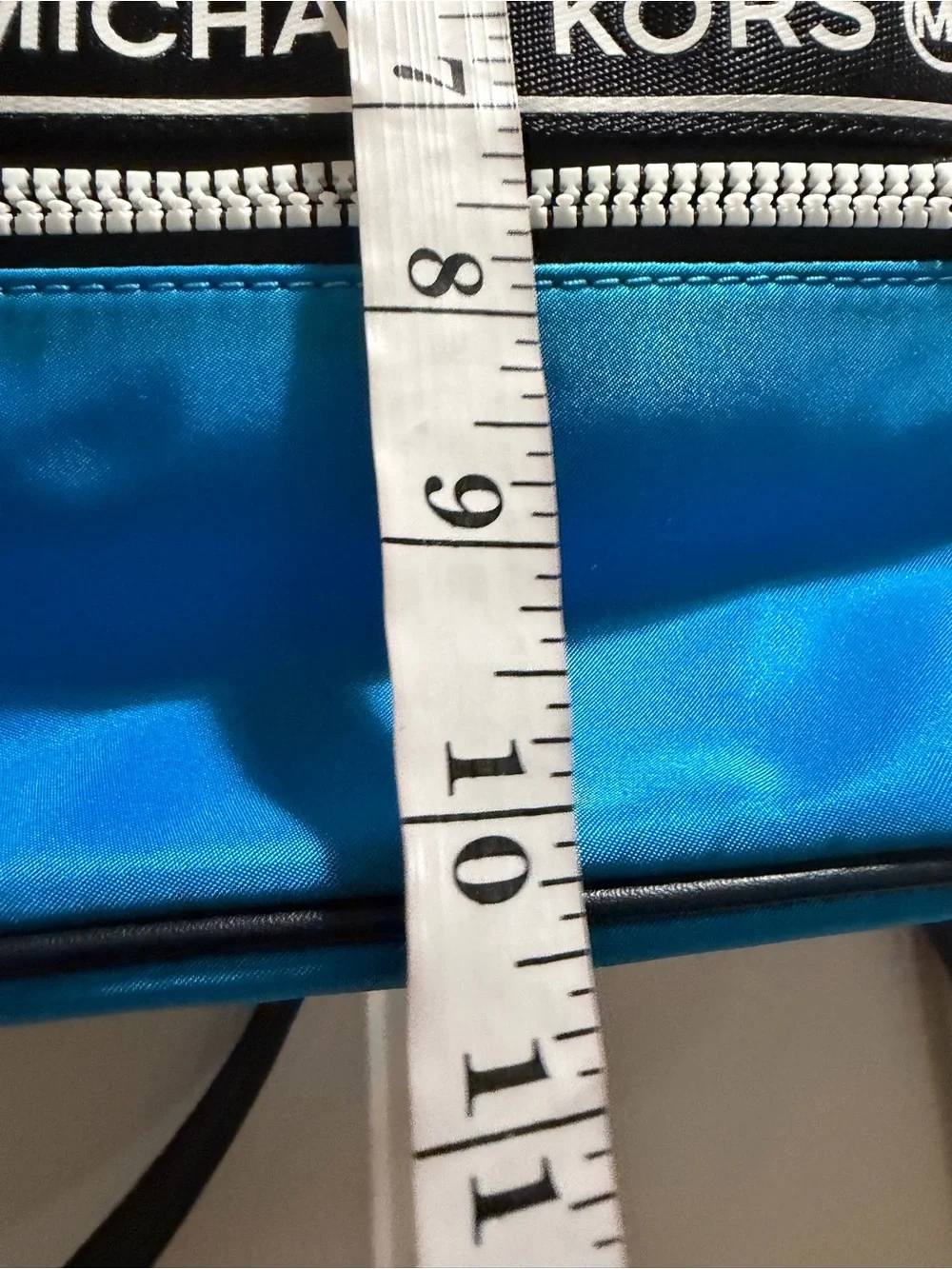 Michael Kors Blue and Black Nylon Small Backpack